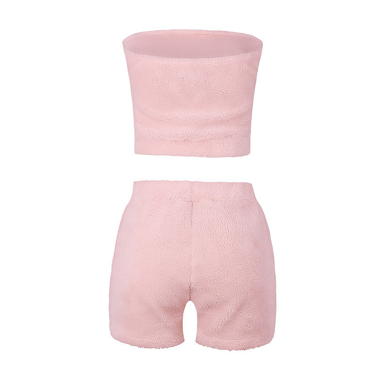 Women's Fleece Vest & Shorts Set
