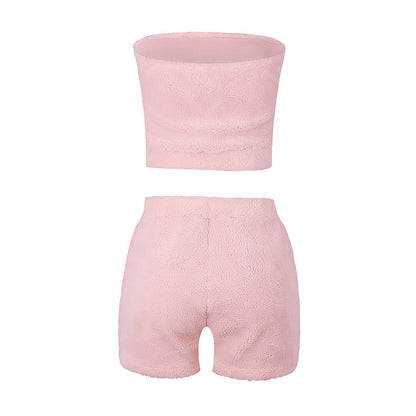 Women's Fleece Vest & Shorts Set
